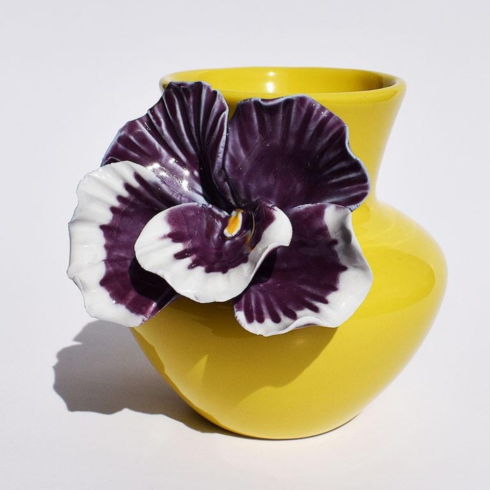 Anthropologie Orchid 3D floral vase